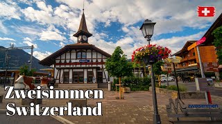 🇨🇭 Zweisimmen Switzerland  Beautiful Swiss towns  Alpine Charm on the Goldenpass Line [upl. by Enimaj883]