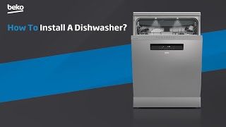 Beko  How to install a dishwasher [upl. by Eirak]