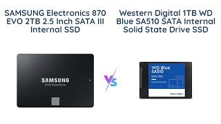 Samsung 870 EVO vs WD Blue SA510  SSD Comparison [upl. by Assirok]