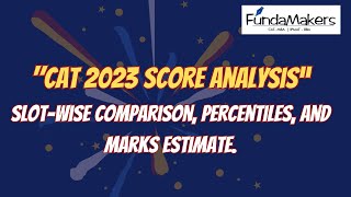 quotCAT 2023 Exam Analysis Slotwise Comparison Percentiles and Marks Estimatequot [upl. by Risteau704]