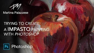 Impasto Painting  Photoshop  Timelapse [upl. by Atinnod]