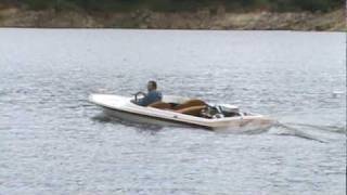 1979 Hallett Jet Boat Gale Banks Twin Turbo 454468 Chevy [upl. by Ahsla]