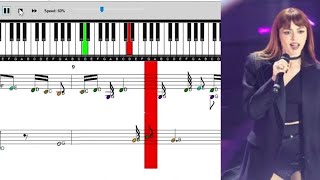 Sinceramente  Annalisa  piano tutorial con spartito [upl. by Dwyer53]