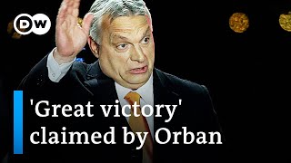 Hungarys Fidesz Viktor Orban wins election by large majority  DW News [upl. by Mellar103]