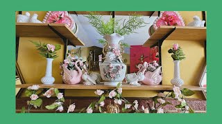 GOODWILL THRIFTED VINTAGE DECOR February Home Tour with Relaxing Music [upl. by Euf]