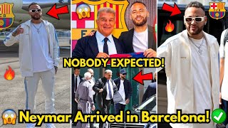 🚨URGENT NEYMAR HAS JUST ARRIVED IN BARCELONA NOBODY WAS EXPECTING THIS BARCELONA NEWS TODAY [upl. by Cralg989]