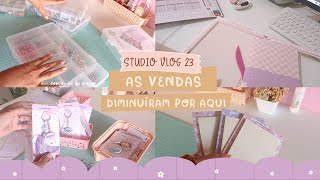 studio vlog 12 🌻✨ Bate papo sobre as vendas preparativos para feira  comprinhas e organização [upl. by Sachsse]