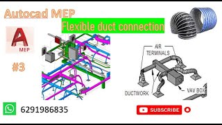 AUTOCAD MEP 3 FLEX DUCT [upl. by Bevvy]