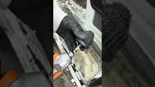 How to Clean Your Work Vans Door Sill Like a Pro Shorts Detailing Satisfaction [upl. by Nemhauser]