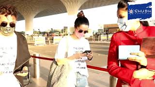 Shraddha Kapoor Birthday मानने चली Maldives spotted at Airport with brother  Shudh Manoranjan [upl. by Yenettirb]