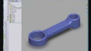 SolidWorks  Creazione di una biella [upl. by Anauqed]