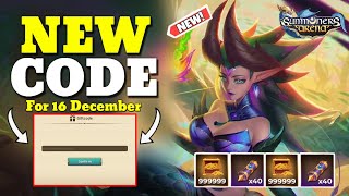 NEW SUMMONERS ERA CODE FOR 16 DECEMBER 2023  SUMMONERS ERA CODES 2023  SUMMONERS ERA [upl. by Ahsiad808]