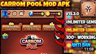 Carrom pool mod apk 1710 unlimited Gems And Coinsmod menu 2024 [upl. by Pylle115]