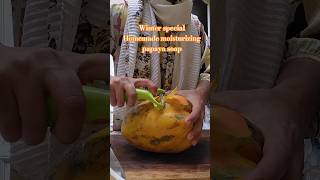 homemade winter special soap 🧼 moisturizing papaya soap shorts recipe cooking soap homemade [upl. by Yasui]