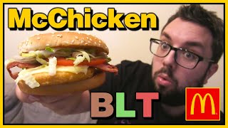 McChicken BLT Review  McDonalds [upl. by Nymsaj]