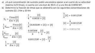 Ecuación de MichaelisMenten  Ejercicios [upl. by Halsy]