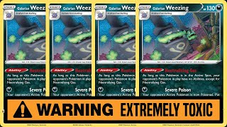 4x Galarian Weezing and 4x Koffing Thats it thats the whole deck [upl. by Gorlicki]