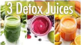 3 Detox Juice Recipes for Healthy Skin amp Digestion [upl. by Valente754]