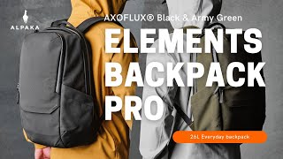 ALPAKA Elements Backpack Pro Axoflux® Black amp Army Green [upl. by Bernat836]