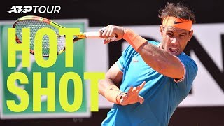 Hot Shot Nadal Shows Why You Should NEVER Test His Forehand  Rome 2019 [upl. by Nai]