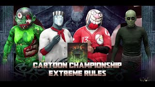 Slobulus Madball vs Screamin Meemie vs Salad Fingers vs Chef Saltbaker Cartoon Title Match WWE2K PLE [upl. by Eislrahc248]