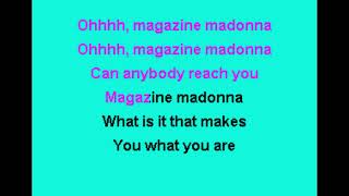 Sherbet  Magazine Madonna Karaoke [upl. by Yrtnahc]