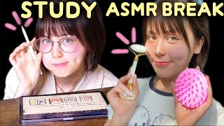 【ASMRで集中力アップ】🇯🇵私と一緒に勉強しよ♥休憩にはご褒美！ポモドーロ式タイマー付⏰ [upl. by Htesil]