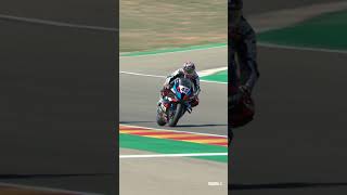 Redding and Baldassarri go at it around MotorLand Aragon ⚔️  AragonWorldSBK [upl. by Liebowitz]