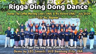 Rigga Ding Dong Dance  Choreo The Coffee Morning Liners amp Ria Ramiro  July 2024  LD3 Smanti Bdg [upl. by Gorlin631]