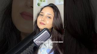 Trying viral Philips hair straightener brush shortindia hairtutorial hairtool hairbrush review [upl. by Steffy]