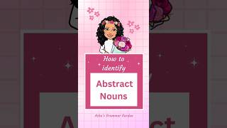 How to identify Abstract Nouns Abstract Noun Suffixes shorts abstractnoun suffix ieo nouns [upl. by Camila419]