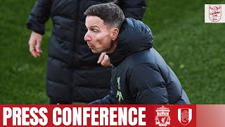 Pep Lijnders Carabao Cup press conference  Liverpool vs Fulham [upl. by Yelraf199]