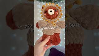 Pattern in Channel Description 🍂✨🐻🌻 crochet yarnart amigurumi art [upl. by Nommad]