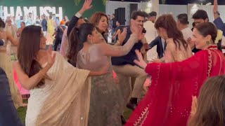 Hania Amir and Iqra Aziz in dance at Ushna Shah Wedding [upl. by Mable235]