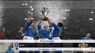 UEFA EURO 2024 ITALY PES 4  PRO EVOLUTION SOCCER 4 pes4 retrogaming retrogames pes ps2 [upl. by Anib]