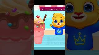 019 Toddler learning game ।। Lets make ice cream ।। shorts toddlerlearning gaming gamingshorts [upl. by Trisa879]