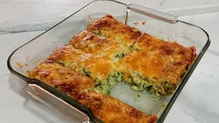 Baked zucchini cheese Zucchini recipe [upl. by Hippel528]