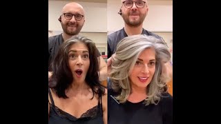 SILVER AGE Colourist shows women how to embrace their grey hair with stunning transformations [upl. by Aryl]