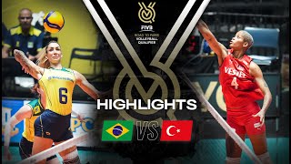 🇧🇷 BRA vs 🇹🇷 TUR  Highlights  Womens OQT 2023 [upl. by Ahsinut]