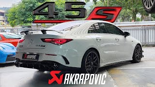 AKRAPOVIC 2023 MERCEDES AMG CLA45S C118  EVENTURI INTAKE  MOST POWERFUL 4 CYLINDER SEDAN [upl. by Amethyst]