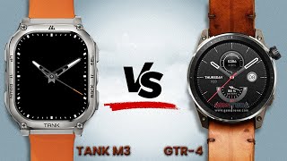 KOSPET TANK M3 ULTRA VS AMAZFIT GTR 4 FULL REVIEW WITH ALL SPECS [upl. by Lepine]