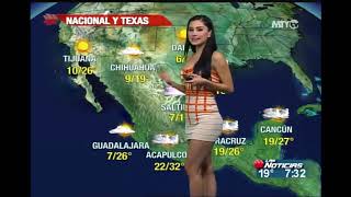 Naile Lopez Beautiful Mexican Weather Girl [upl. by Quiteri509]