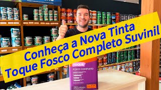 Tinta Toque Fosco Completo Suvinil Premium Aplicação Rendimento e Cores  Tutorial  SAtintas [upl. by Lorant]