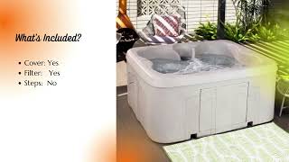 Lifesmart Spas LS100 4 Person 13 Jet Hot Tub Review [upl. by Nanda]