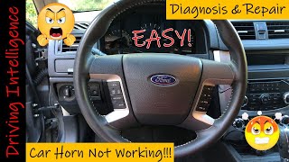 How To Repair An Automotive Horn 0612 Ford Fusion Intermittent Horn Operation Diagnosis amp Repair [upl. by Lecirg]