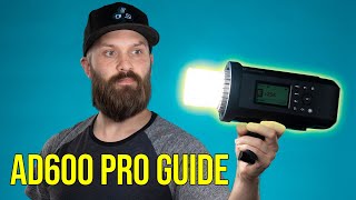 GODOX AD600 PRO FLASH GUIDE How to use the Flashpoint Xplor 600 Pro [upl. by Gilliam284]