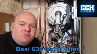 BAXI 600  636 GAS COMBI BOILER INSTALLATION  IFOS  NEST  SPLAN [upl. by Bohner]