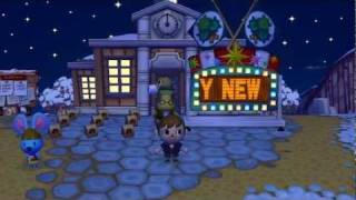 Animal Crossing City Folk  New Year Countdown HD [upl. by Shayn731]