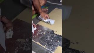 ⚡⚡ Khaju Katli Making Process ⚡⚡ shorts telugufoodie esangathulu streetfood foodie omelette [upl. by Winson]