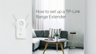 How to set up a TPLink Range Extender [upl. by Neelia]